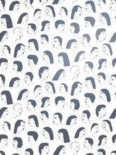 Load image into Gallery viewer, Women - Gunmetal on Cream Wallcovering