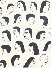Load image into Gallery viewer, Women - Gunmetal on Cream Wallcovering