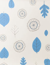 Load image into Gallery viewer, A View of The Woods - Delft Blue and Mink on Cream Wallcovering