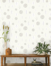 Load image into Gallery viewer, A View of The Woods - White and Mink on Cream Wallcovering