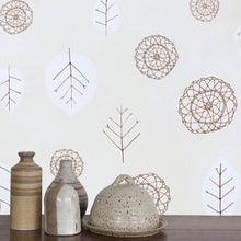 Load image into Gallery viewer, A View of The Woods - White and Mink on Cream Wallcovering