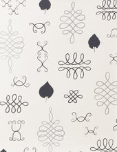 Load image into Gallery viewer, After Chinterwhink - Silver and Charcoal on Cream Wallcovering