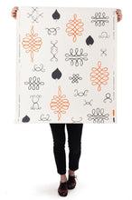 Load image into Gallery viewer, After Chinterwink - Coquelicot and Charcoal on Cream Wallcovering