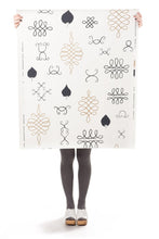 Load image into Gallery viewer, After Chinterwink - Gold and Charcoal on Cream Wallcovering