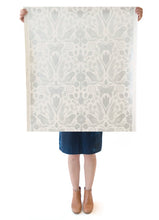 Load image into Gallery viewer, Barn Owls and Hollyhocks by Carson Ellis - Diamonds and Pearls on Cream Wallcovering