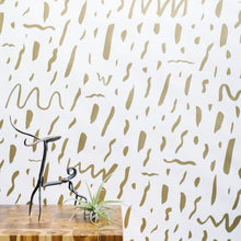 Load image into Gallery viewer, Bomba - Gold on Cream Wallcovering