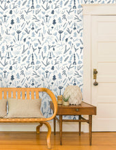 Load image into Gallery viewer, Cle Elum - Denim on Denim on Cream Wallcovering