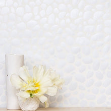 Load image into Gallery viewer, Hoya - Diamonds and Pearls (Pale Silver) on Cream Wallcovering