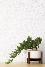Load image into Gallery viewer, Ibo - Diamonds and Pearls (Pale Silver) on Cream Wallcovering