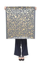Load image into Gallery viewer, Ibo - Gold on Charcoal Wallcovering