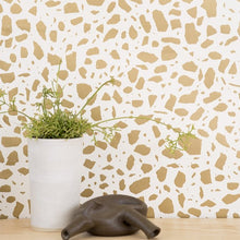 Load image into Gallery viewer, Ibo - Gold on Cream Wallcovering