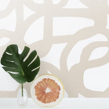 Load image into Gallery viewer, Le Freak - Champagne on Cream Wallcovering