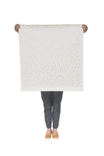Load image into Gallery viewer, Palea - Diamonds and Pearls (Pale Silver) on Cream Wallcovering