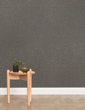 Load image into Gallery viewer, Palea - Gold on Charcoal Wallcovering