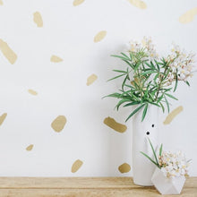 Load image into Gallery viewer, Pas De Trois - Gold on Cream Wallcovering