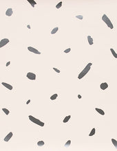 Load image into Gallery viewer, Pas De Trois - Gunmetal on Blush Wallcovering