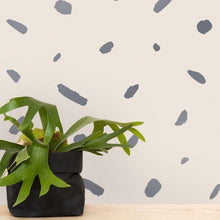Load image into Gallery viewer, Pas De Trois - Gunmetal on Blush Wallcovering