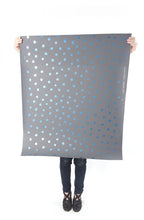 Load image into Gallery viewer, Sisters of The Sun - Blue Velvet on Charcoal Wallcovering