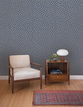 Load image into Gallery viewer, Sisters of The Sun - Gold on Navy Wallcovering