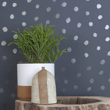 Load image into Gallery viewer, Sisters of The Sun - Gunmetal on Charcoal Wallcovering