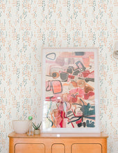 Load image into Gallery viewer, The Sou'Wester - Aquatic and Gloaming (Neon Orange) Wallcovering
