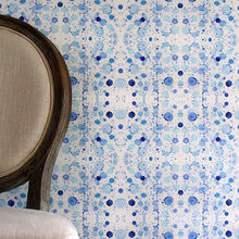 Load image into Gallery viewer, Splatter Coastal Blue Wallcovering