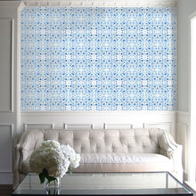 Load image into Gallery viewer, Splatter Coastal Blue Wallcovering