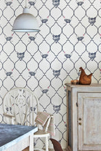 Load image into Gallery viewer, Fox & Hen - Charcoal On Parchment Wallcovering