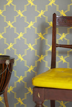 Load image into Gallery viewer, Horse Trellis - Acid On Grey Wallcovering