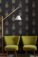 Load image into Gallery viewer, Pineapple - Charcoal Wallcovering