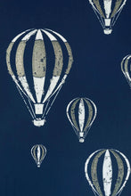 Load image into Gallery viewer, Hot Air Balloon - Midnight Blue Wallcovering