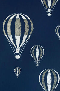 Hot Air Balloon - Midnight Blue Wallcovering