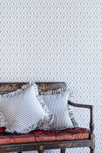 Load image into Gallery viewer, Wild Strawberry Trellis - China Blue Wallcovering