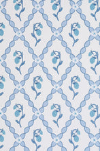 Load image into Gallery viewer, Wild Strawberry Trellis - China Blue Wallcovering