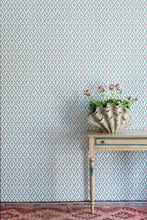 Load image into Gallery viewer, Wild Strawberry Trellis - Vintage Cream Wallcovering