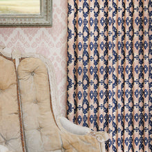 Load image into Gallery viewer, Kilim - Navy Pink Fabric