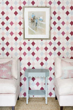 Load image into Gallery viewer, Quilted Harlequin - Patchwork Rose Wallcovering