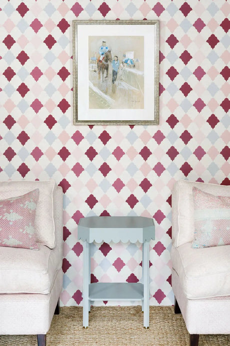 Quilted Harlequin - Patchwork Rose Wallcovering