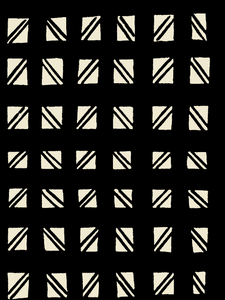 Checked Out - Black with White - Fabric