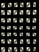 Load image into Gallery viewer, Checked Out - Black with White - Grasscloth