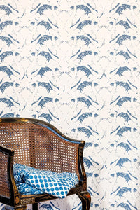 Swan Lake - Inky Blue Wallcovering