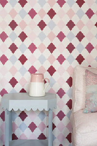 Quilted Harlequin - Patchwork Rose Wallcovering