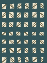 Load image into Gallery viewer, Checked Out - Teal - Grasscloth