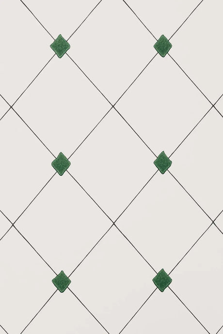 Diamond Trellis - Green Wallcovering