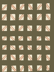 Checked Out - Terracotta - Fabric