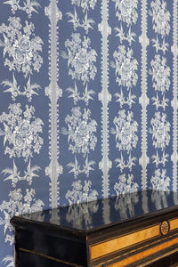 Asiatic Pheasant - Navy Wallcovering