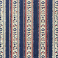 Load image into Gallery viewer, Folk Stripe - Navy Fabric