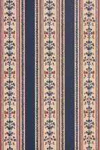 Load image into Gallery viewer, Folk Stripe - Navy Wallcovering