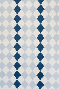 Quilted Harlequin - Two Blues Wallcovering