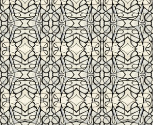 51514 Black White A Grasscloth Wallcovering